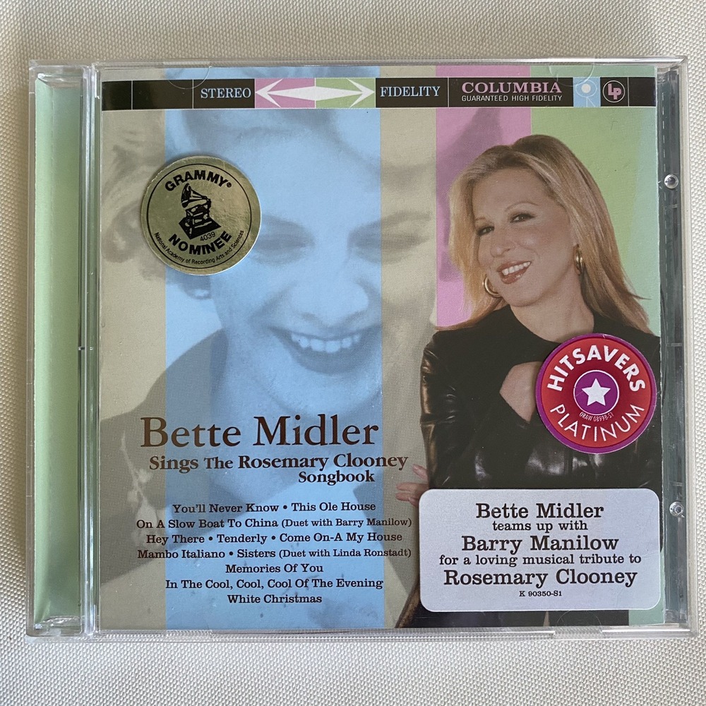 Bette Midler Sings The Rosemary Clooney Songbook‎ CD Unisex OS Pop